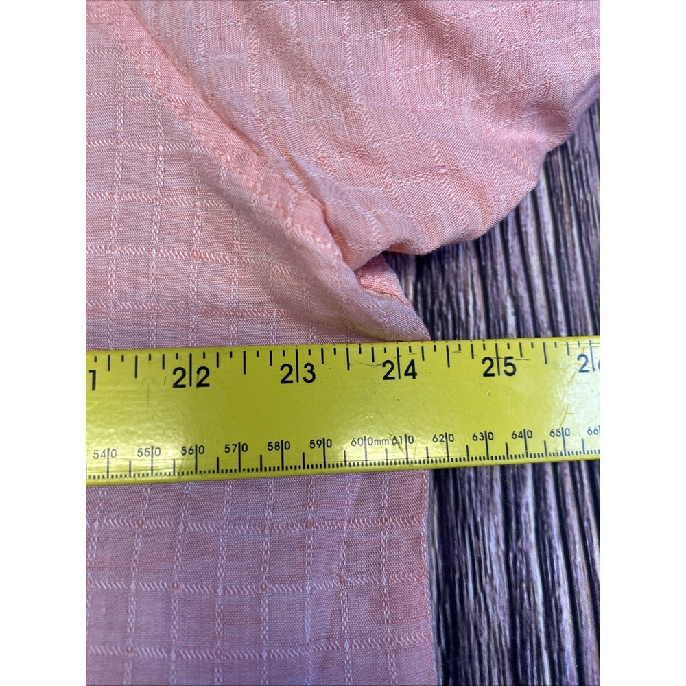Tommy Bahama Shirt Mens XL Pink Linen/Tencel Solid Pockets Button Up Long Sleeve - Picture 6 of 10